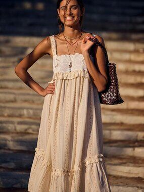 LyreBird Babydoll Midi Dress